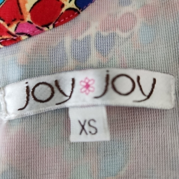 Joy Joy Colorful Geometrical Long Sleeve Midi Dress Scoop Neck Open Back Size XS - Picture 7 of 8